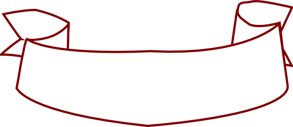 Maroon Clipart Banner - Clip Art (600x260)