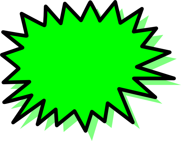 How To Set Use Green Explosion Blank Pow Svg Vector - Green Explosion Clipart (600x465)