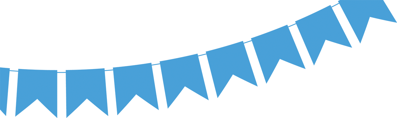 Royalty-free Flag Stock Photography Clip Art - Blue Bunting Vector Png (1300x388)