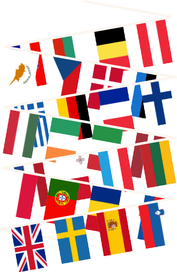 European Union Multi Nation Bunting - European Free Trade Association (600x918)
