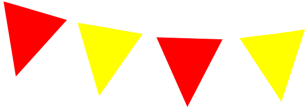 Red And Yellow Bunting (600x210)