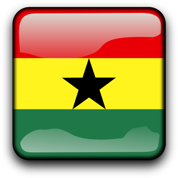 Flag Of Romania Free Gh - Senegal Flag Square Button Transparent Background (800x800)