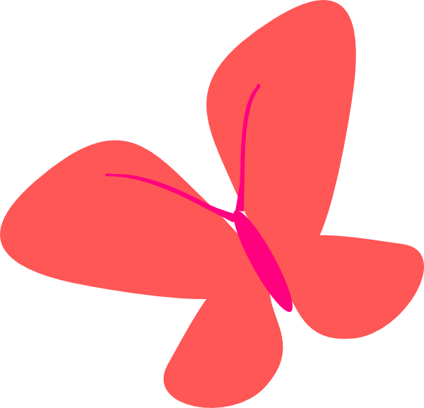 Colombia Flag Butterfly - Red Butterfly Clip Art (600x577)