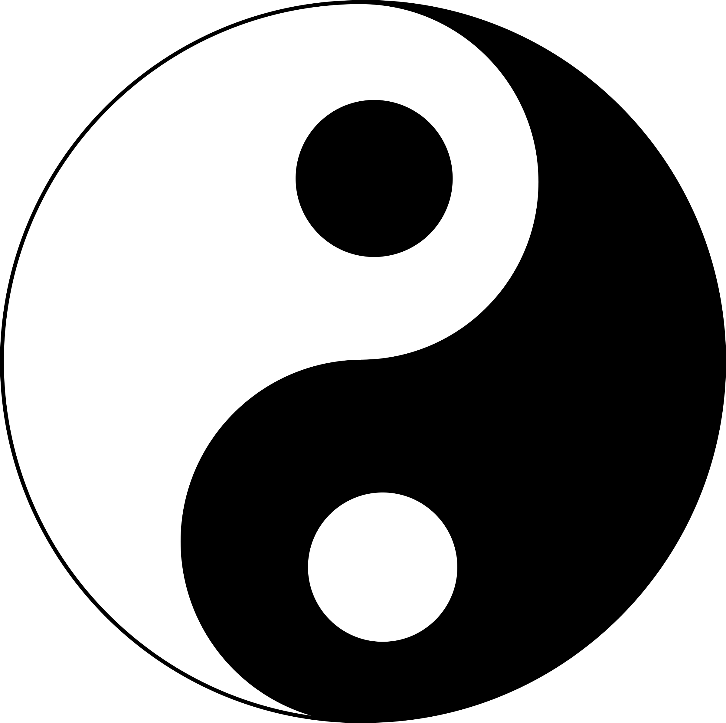 Yin and yang. Китайский знак Инь Янь. Даосский символ Инь Янь.