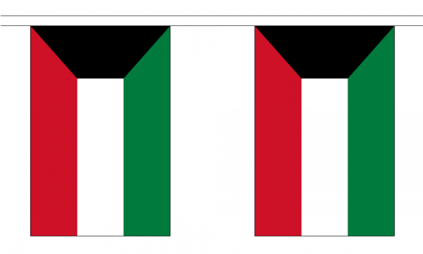 Kuwait Flag Bunting - Flag Of Kuwait (600x600)