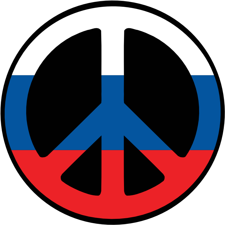 Russia Peace Symbol Flag 4 Scallywag Peacesymbol - Russian Symbol For Peace (777x777)