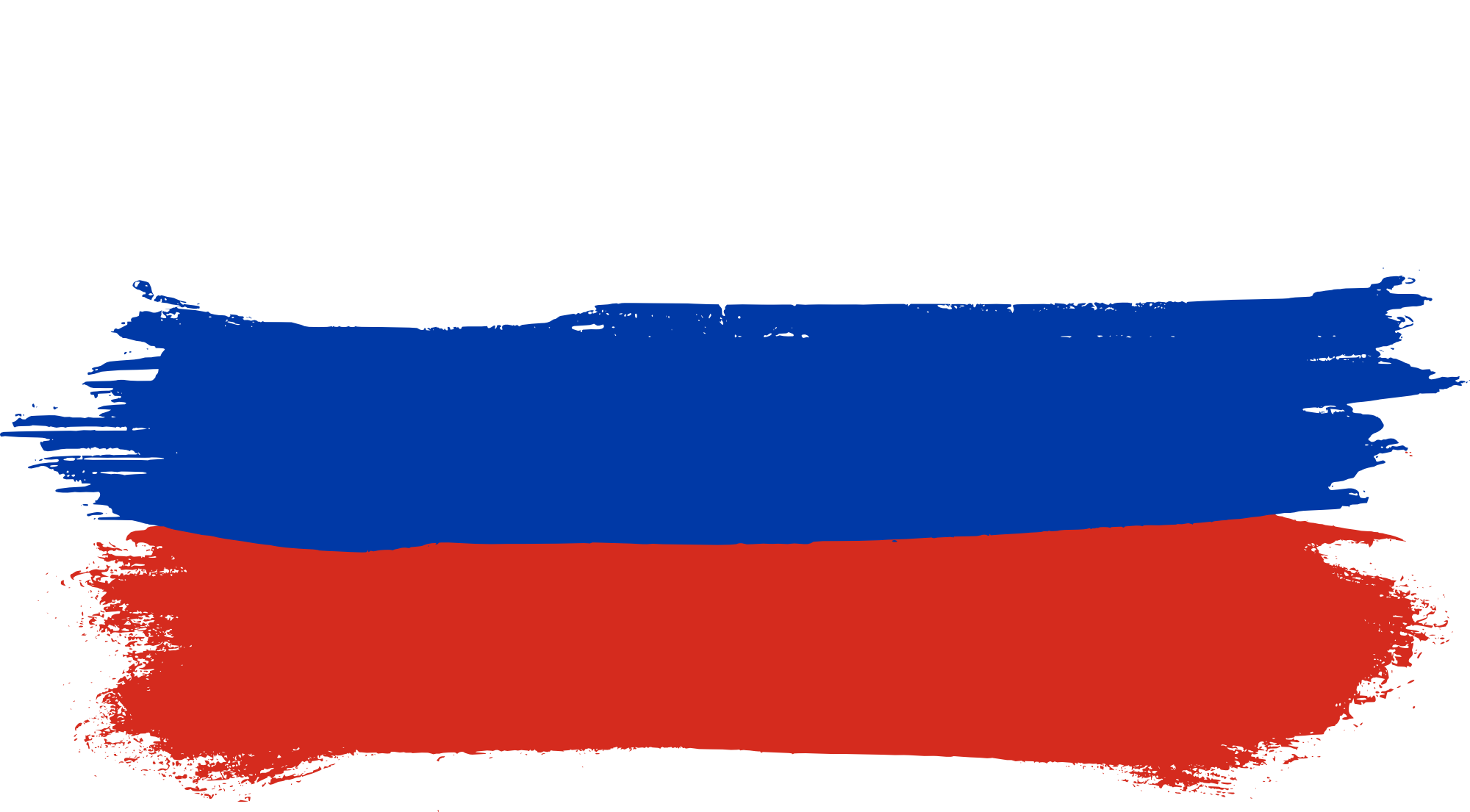 Russia Flag Png Transparent Images - Russian Flag Brush Png (2000x1105)