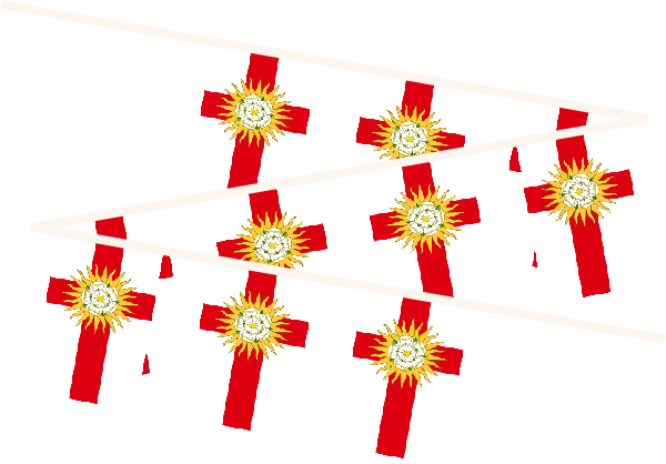 West Riding Of Yorkshire Flag Bunting - Fête De La Musique (600x418)