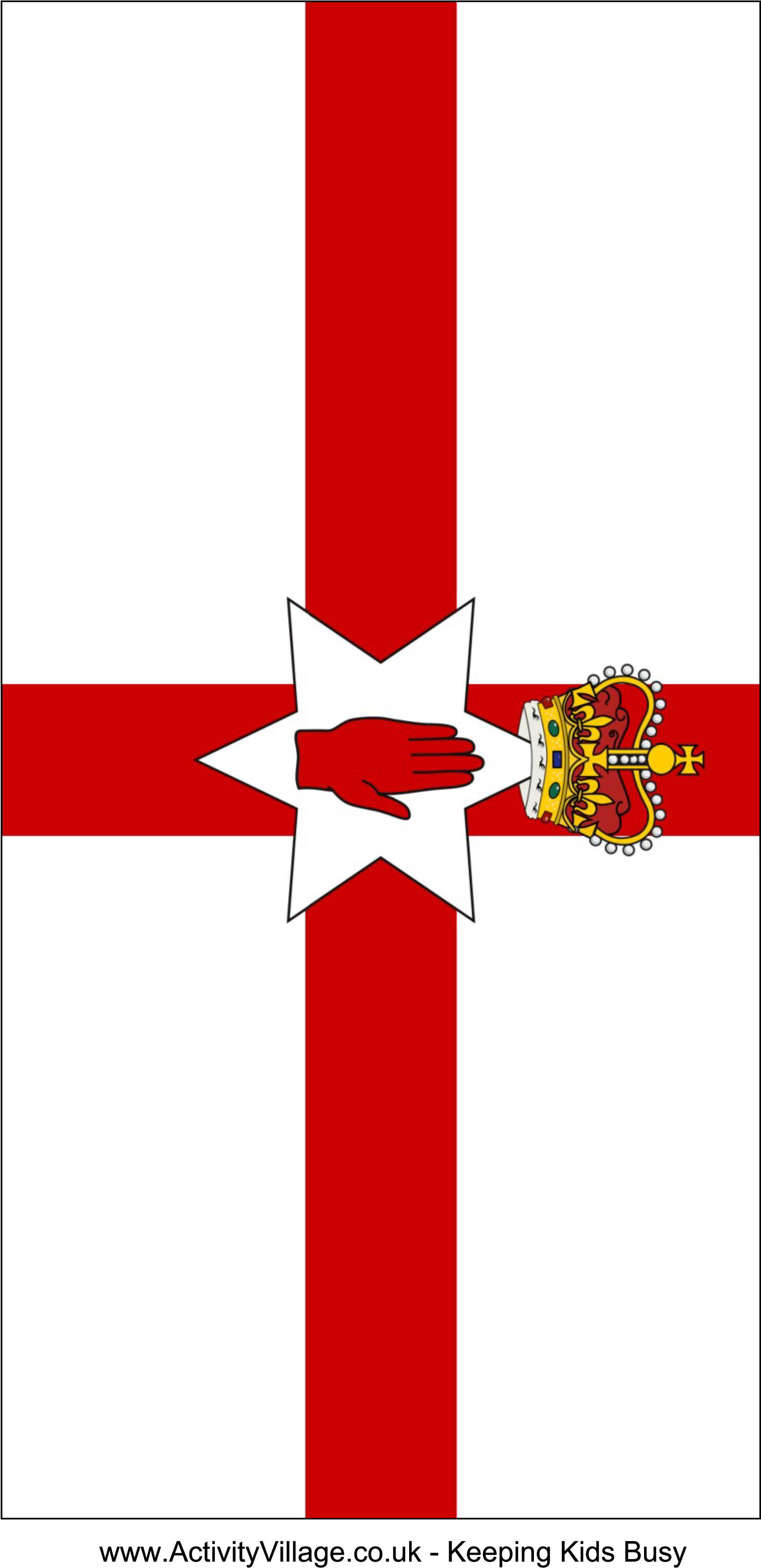 Valuable Flag Of Ireland Printable Northern Download - Small Northern Ireland Flag (2480x3508)