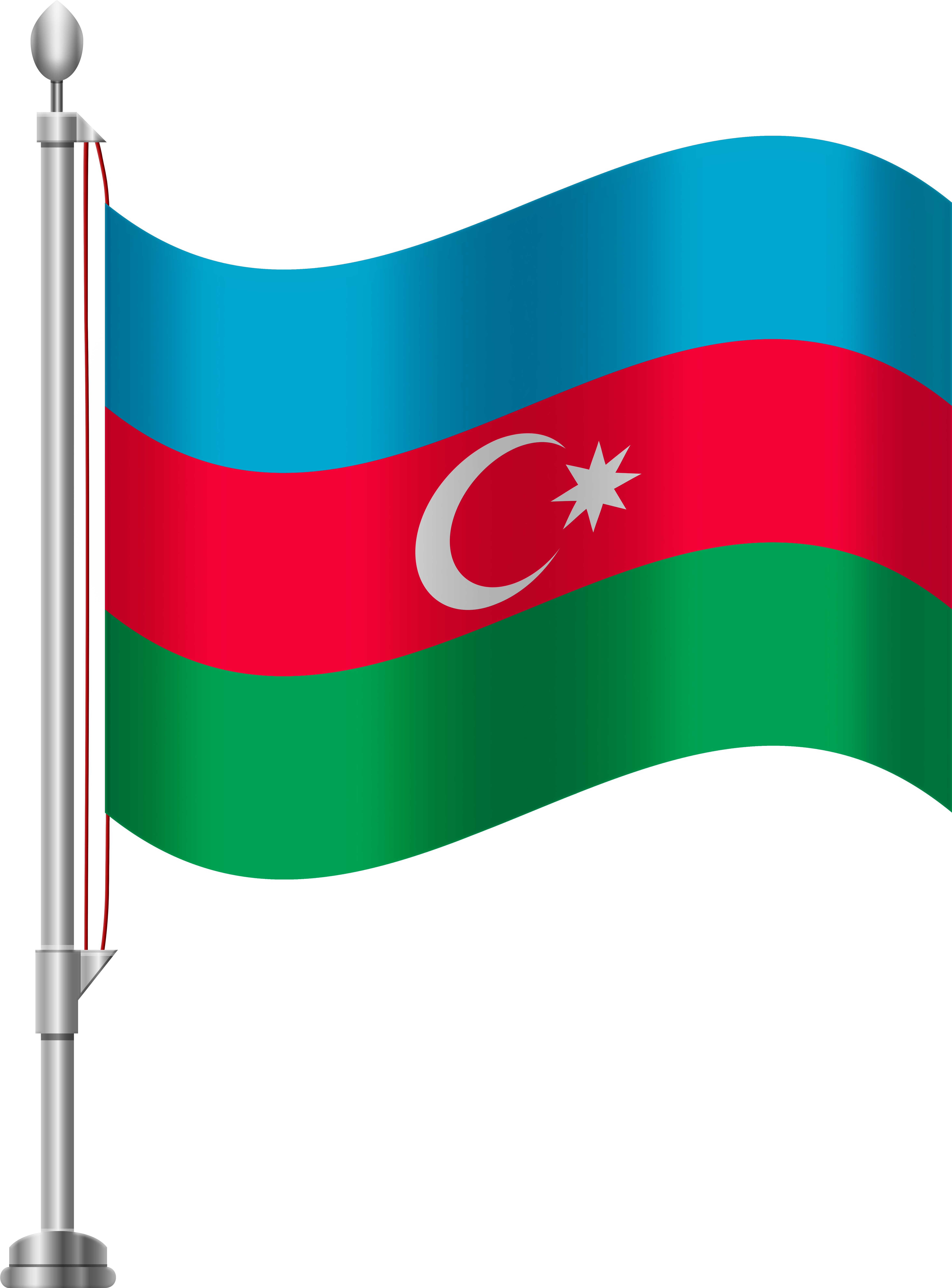 Flag Png Clip Art - Azerbaijan Flag Clipart (6141x8000)