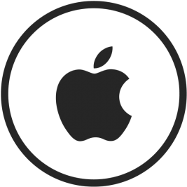 Apple Icon, Apple, Black, White Png And Vector - Apple Headquarters Silicon Valley (360x360)