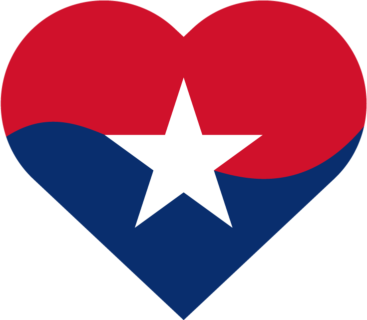 Image Of Heart Of Texas - Emblem (760x660)