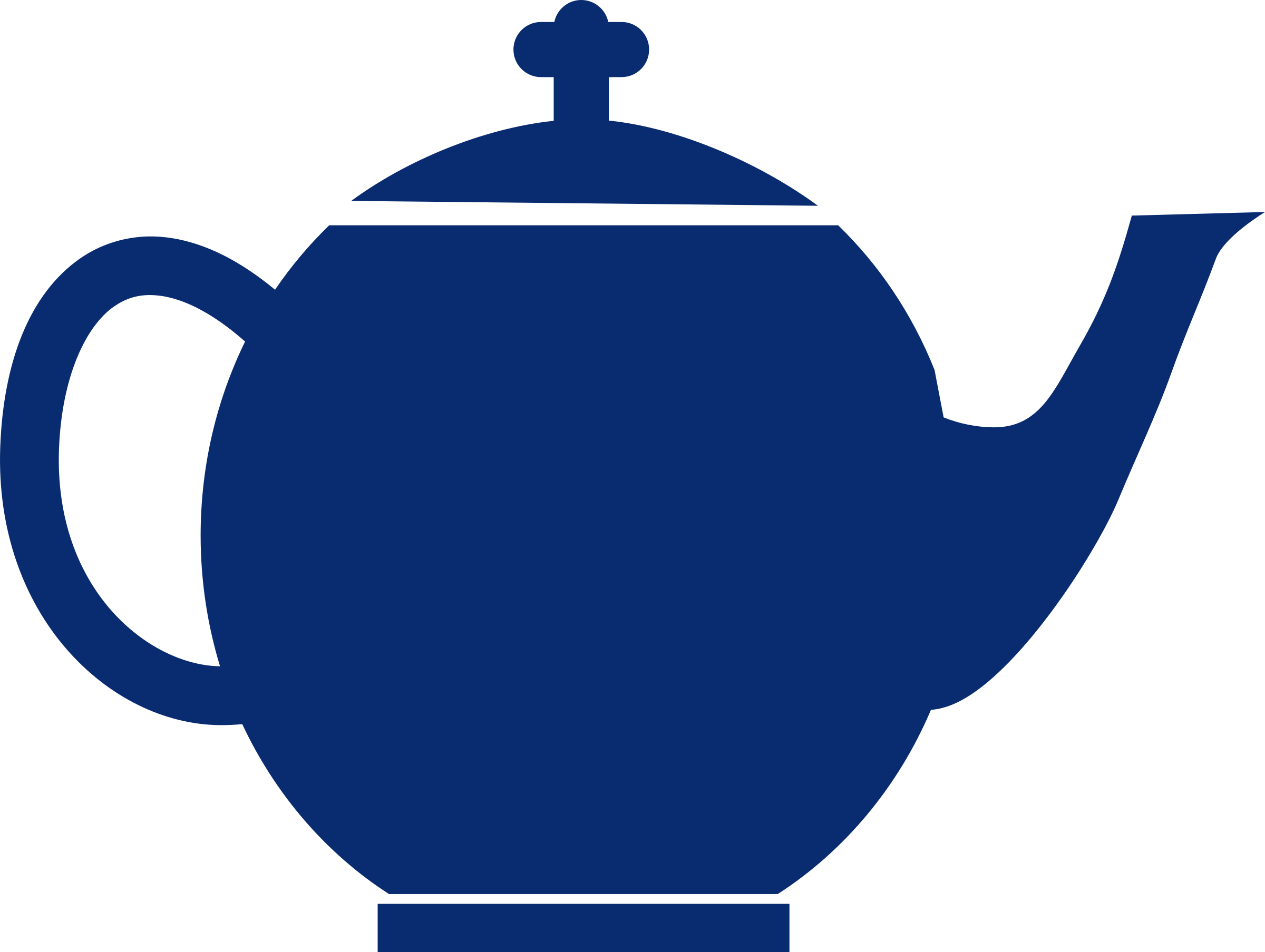 Free Jubilee Tea Pot Blue - Tea Pot Clip Art Blue (996x750)