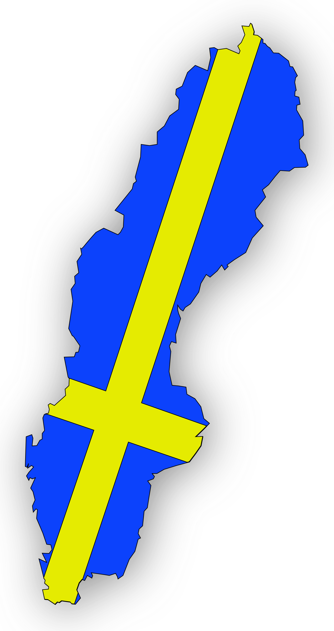 Big Image - Sweden Clipart (1270x2400)