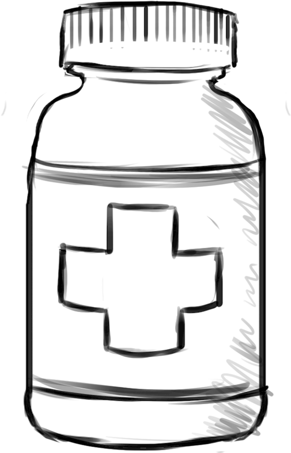 I Didn't Have A Chance To Capture An Example Before - Aspirin Clipart (1000x1000)