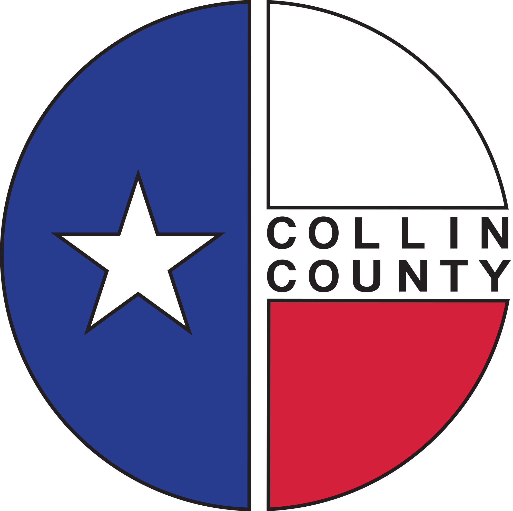Open - Collin County Texas Logo (2000x1993)