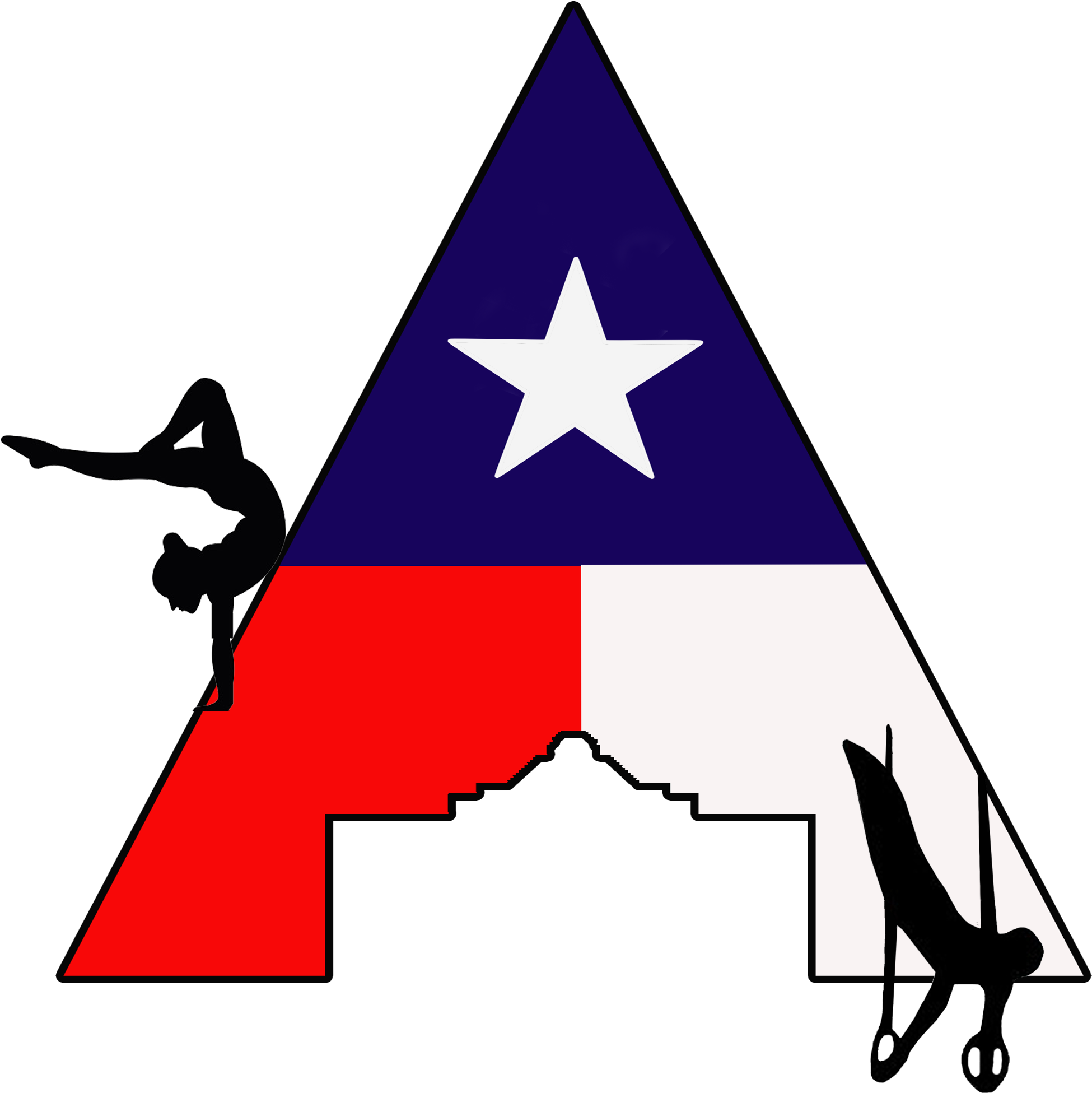 Alamo Logo W Texas Flag W Gymnast Copy - Love Gymnastics Mug Mugs (2400x2400)