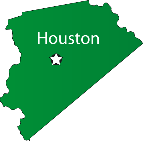 Free Texas Clip Art Clipart Image - Houston Texas Map Clipart (500x492)