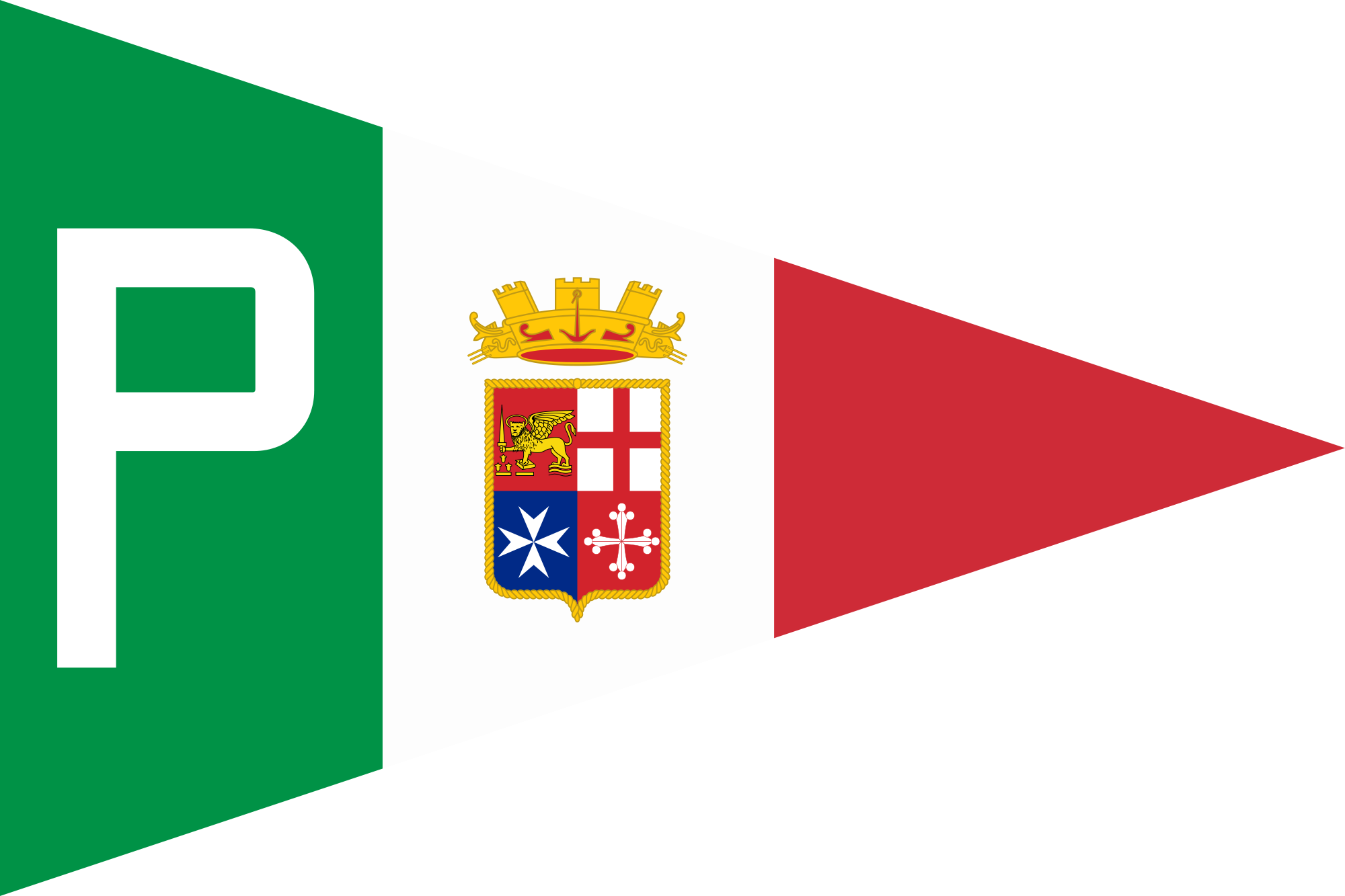 Mail Ships Of Italy - Flag: Front Of The Combat Flag (2000x1333)