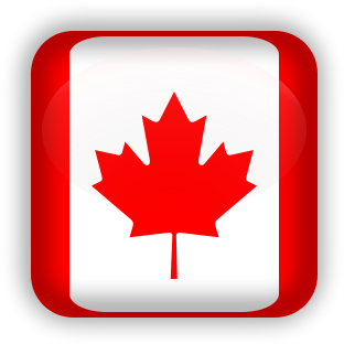 File - Icon Canada - Svg - Canada Flag Icon Png (350x350)