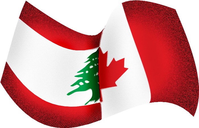 Lebanese Canadian Flag Tattoo By Screamemotion - Lebanon And Canada Flag (740x511)