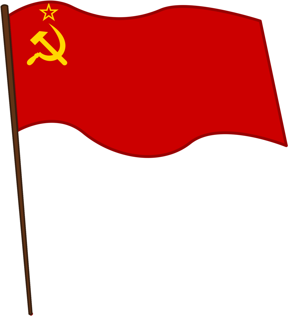 Soviet Flag Vector-border2 By Muddyfudger - Flag Of The Soviet Union (1024x1118)