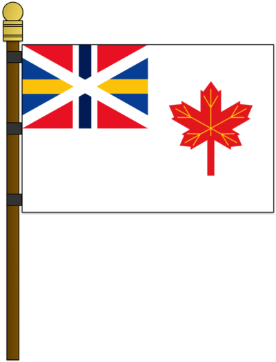 Scandinavian Canada Naval Ensign By Kristberinn - Navy (400x525)