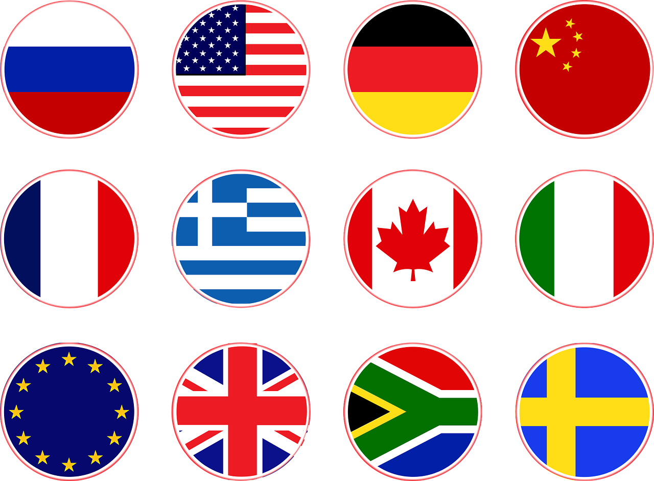 Flags Russia Usa Germany China Transparent Image - Для Какой Страны Изготовлен Смартфон (1280x941)