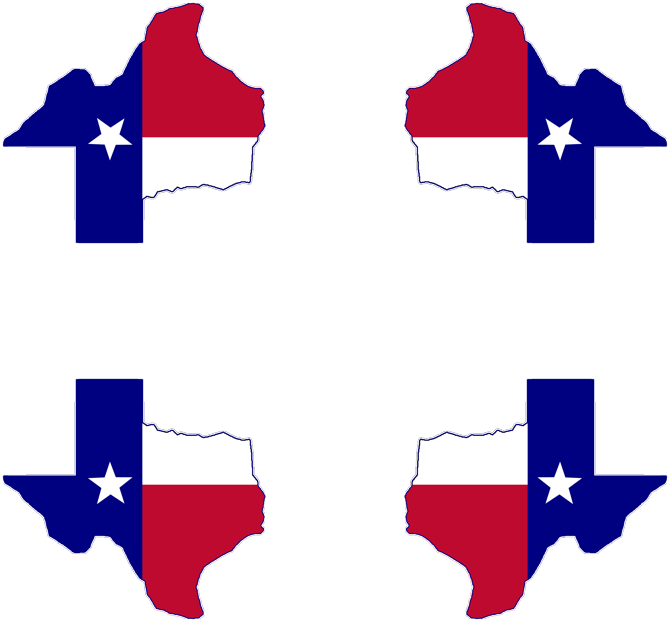 Texas Flag Map Mousepad (800x754)