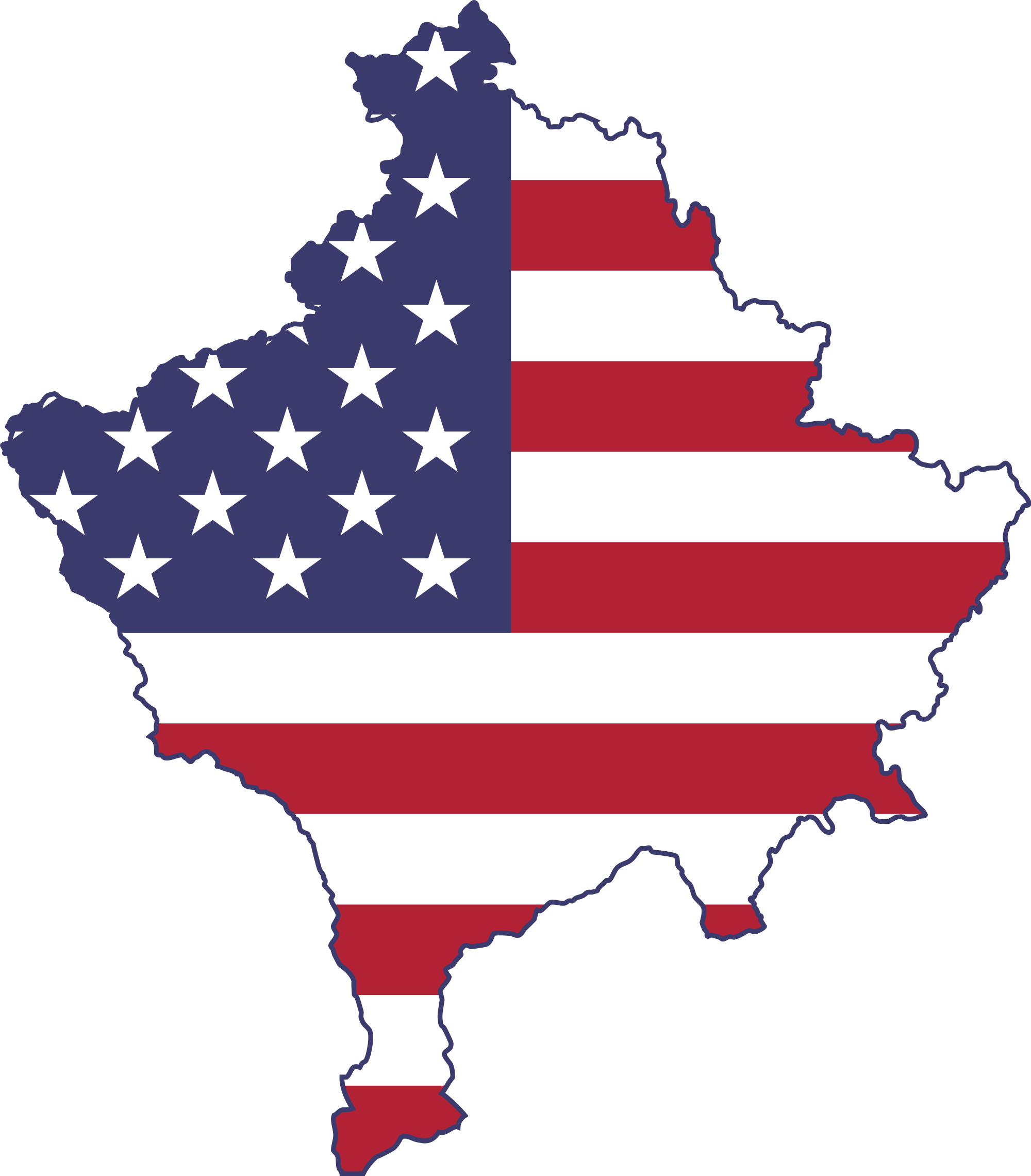 Open - Kosovo American Flag (2000x2281)