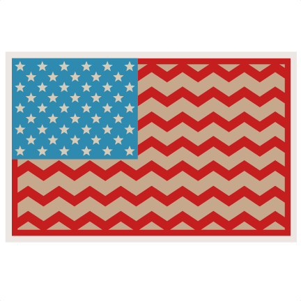 Chevron Usa Flag Svg Scrapbook - Pledge Of Allegiance Written (432x432)