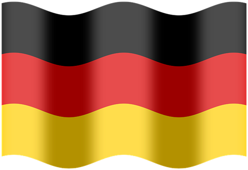 Germany Flag Black Red Gold German Flutter - Deutschland Flagge Png (544x340)