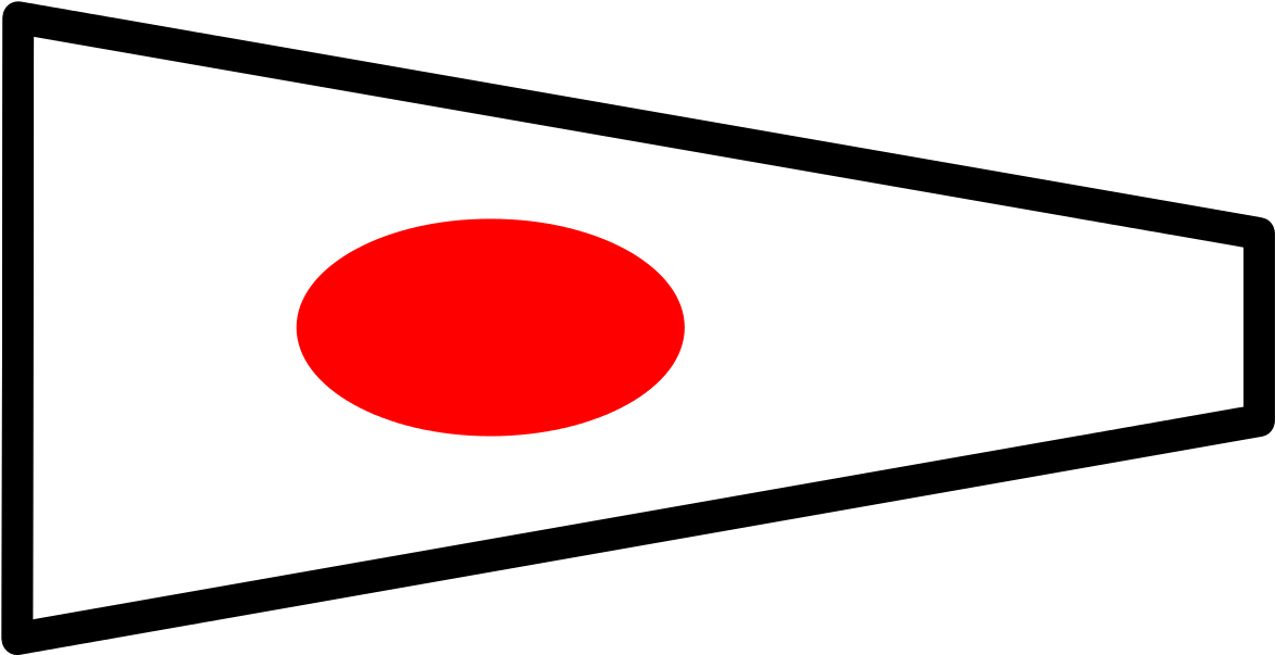 Free Signalflag 1 - Flag Of Japan (900x472)