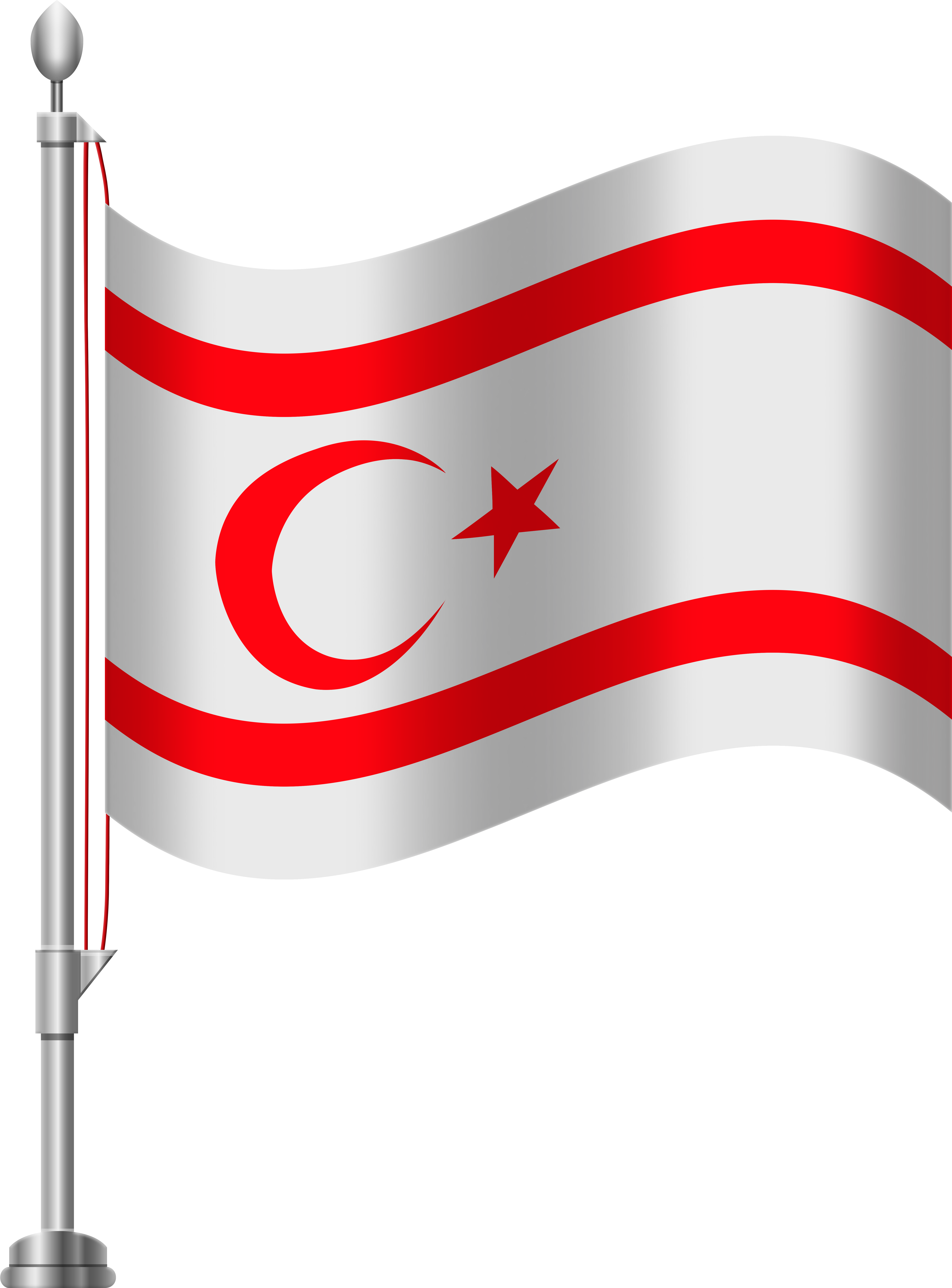 North Cyprus Flag Emoji (6141x8000)