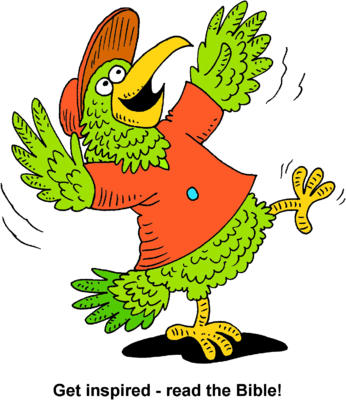 Happy Parrot Clip Art - Happy Parrot Clip Art (346x400)