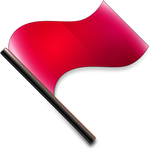 Little Red Flag Symbol Icon - Little Red Flag Symbol Icon (512x512)