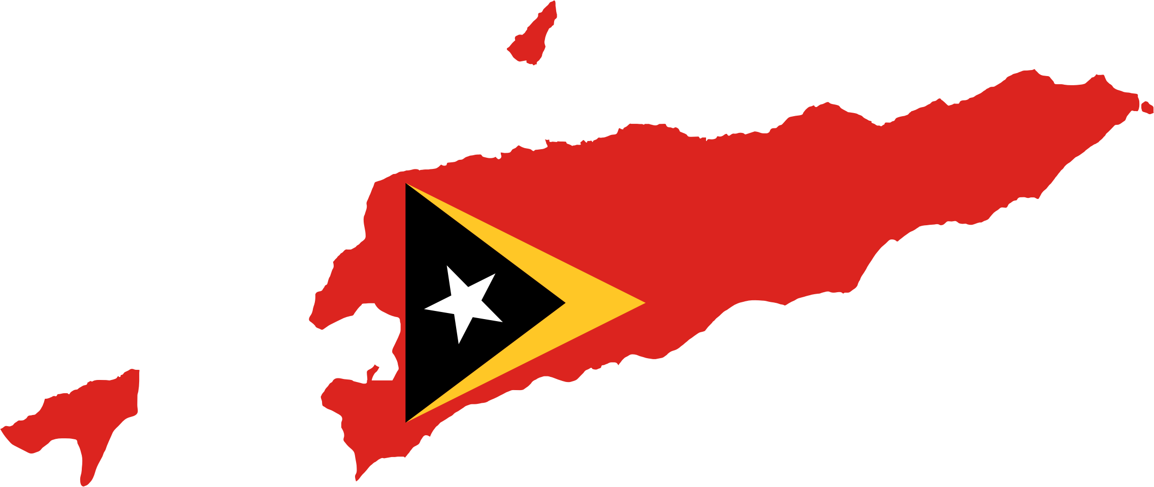 East Timor Flag On Country (2272x960)