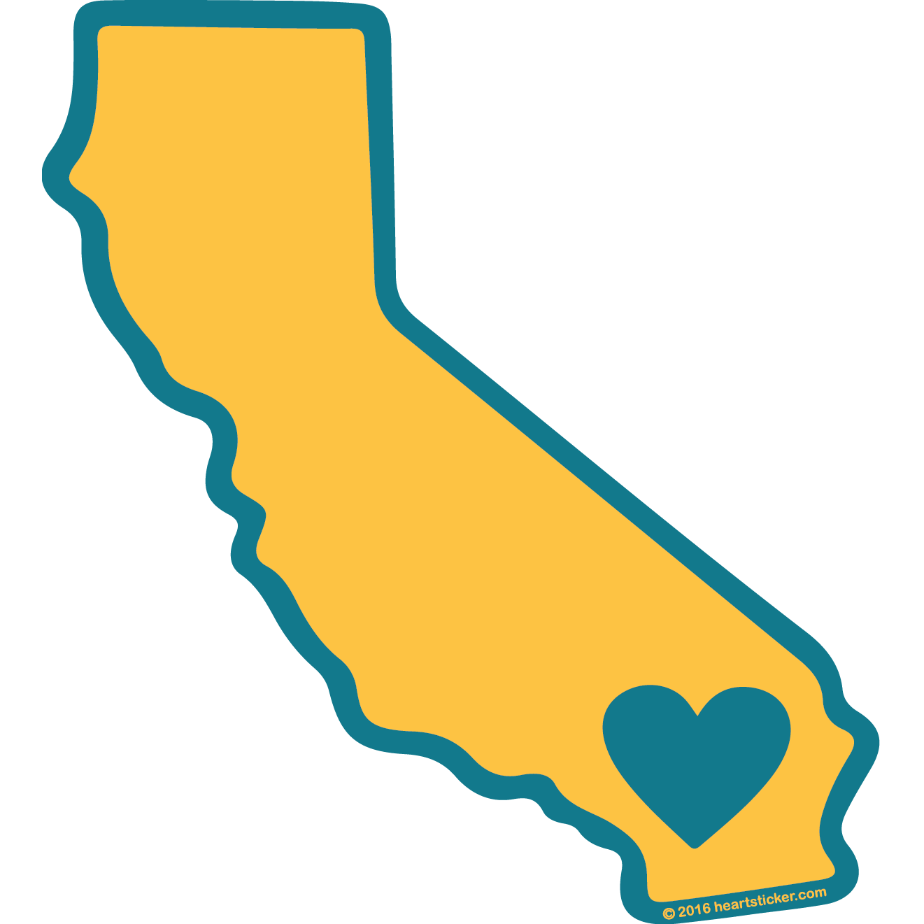 Heart In California Sticker - Cliffs Of Moher (1321x1321)