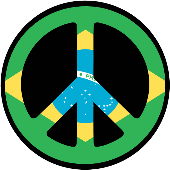 Brazil Peace Symbol Flag 4 555px 44 - Brazil Peace Symbol (4222x4222)