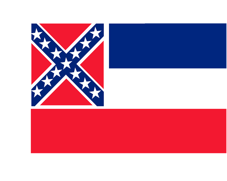 Mississippi Flag 2014 Mississippi Uj Spa - Mississippi State Flag Small (1280x1022)
