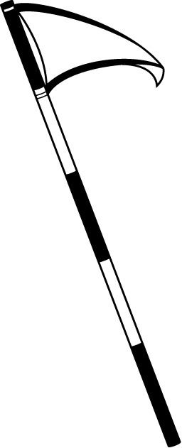 Golf Flag - Golf Flag Clip Art Black And White (256x631)