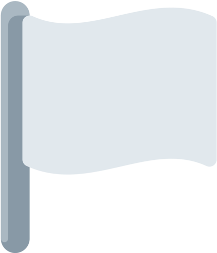 Twitter - Emoji Bandeira Branca (512x512)