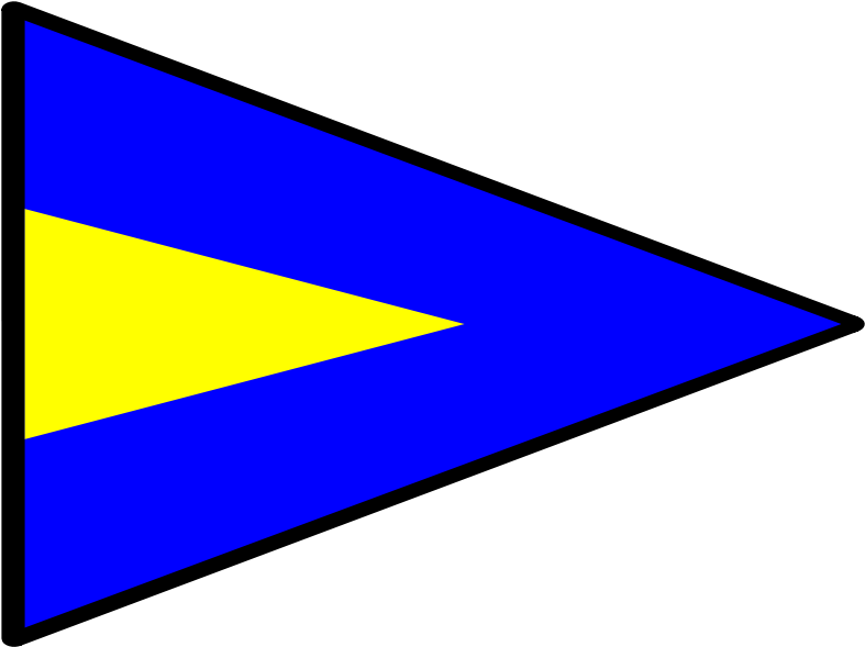 International Maritime Signal Flag Repeat 1 Svg Clip - Maritime Signal Signal Flag (984x750)