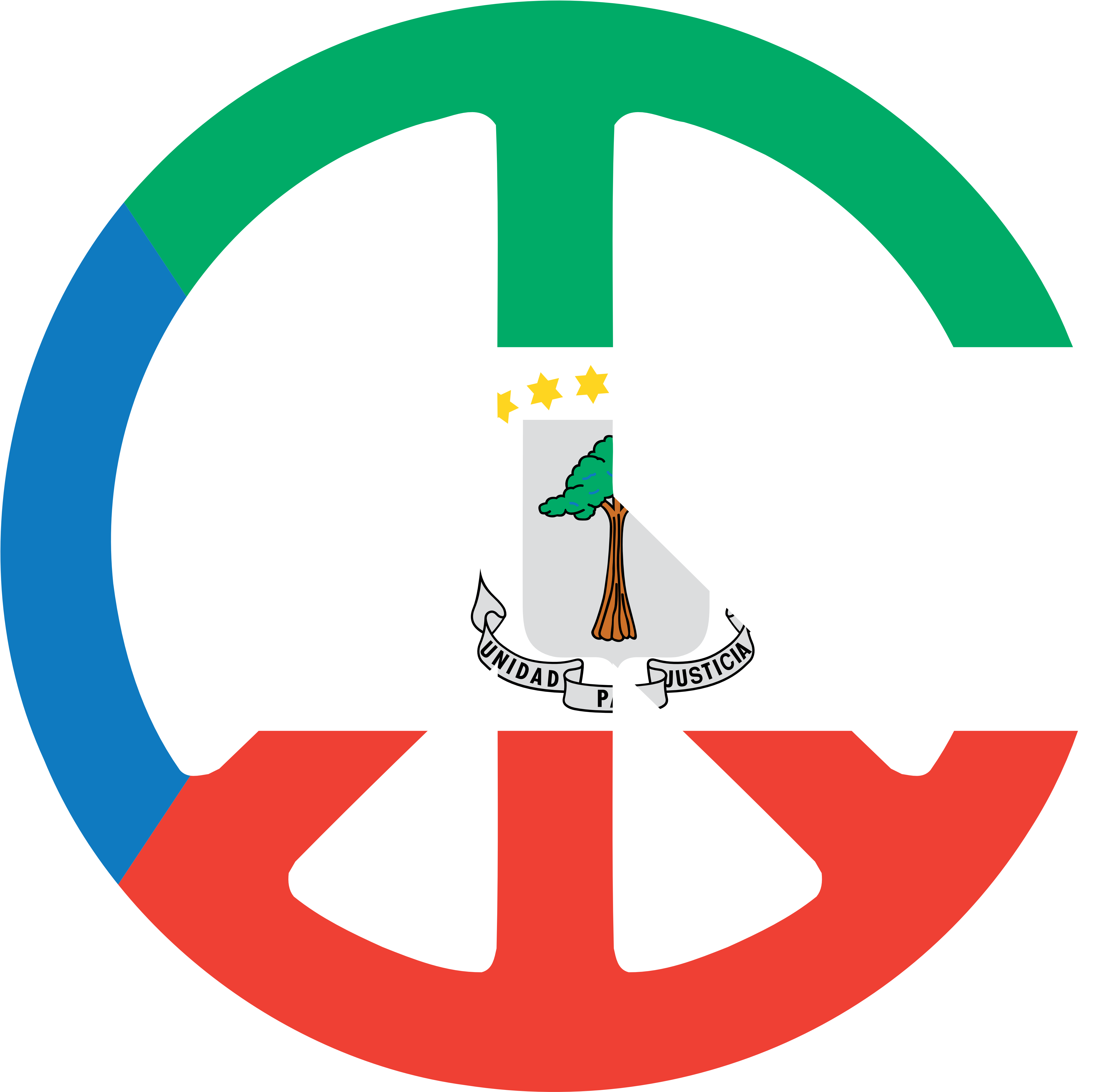Guinea - Clipart - Bob Marley Peace Symbol (4444x4444)
