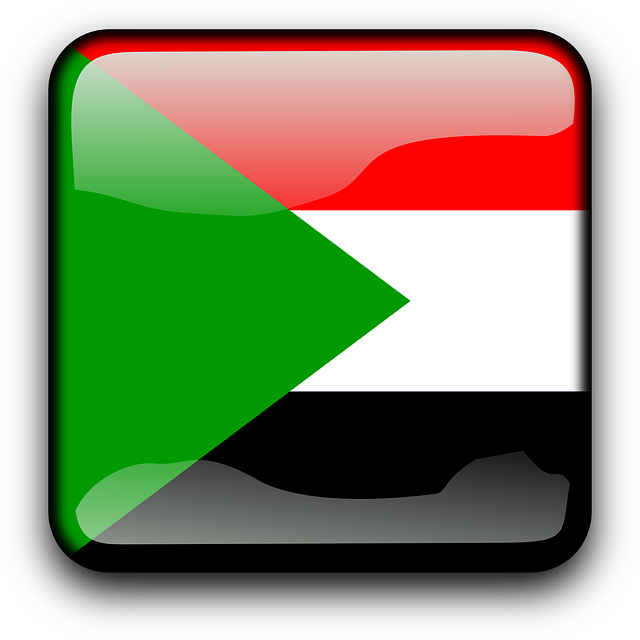 Button Sudan, Flag, Country, Nationality, Square, Button - Flag Of Sudan (640x640)