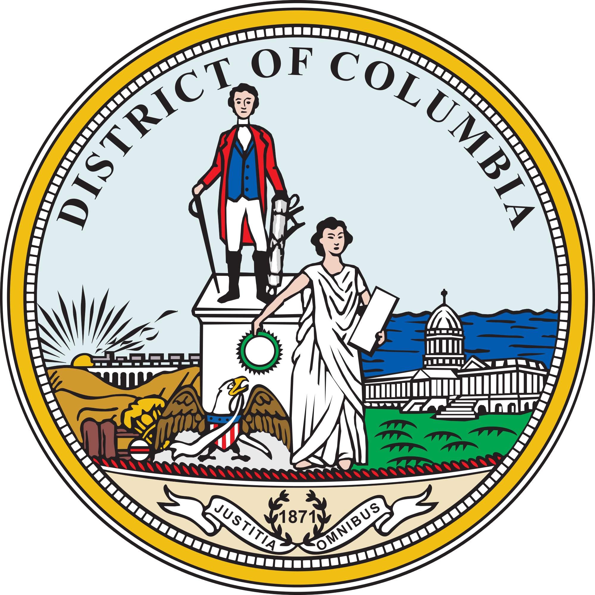 Seal Of Washington, D - District Of Columbia Seal (2000x2000)