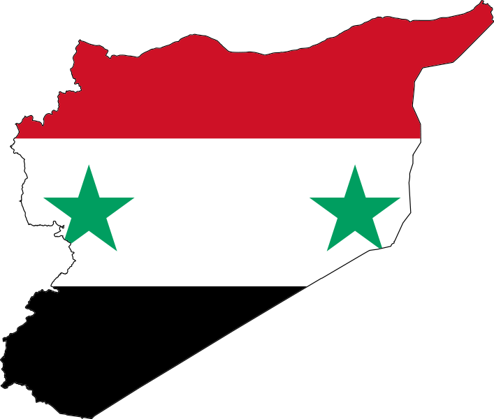 Syria Flag Icon - Syria Flag Map Png (707x600)