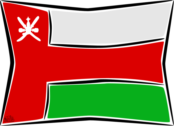 Oman Flag By Iaiisha On Deviantart - Oman Flag Cartoon (600x435)