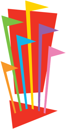 six flags logo png