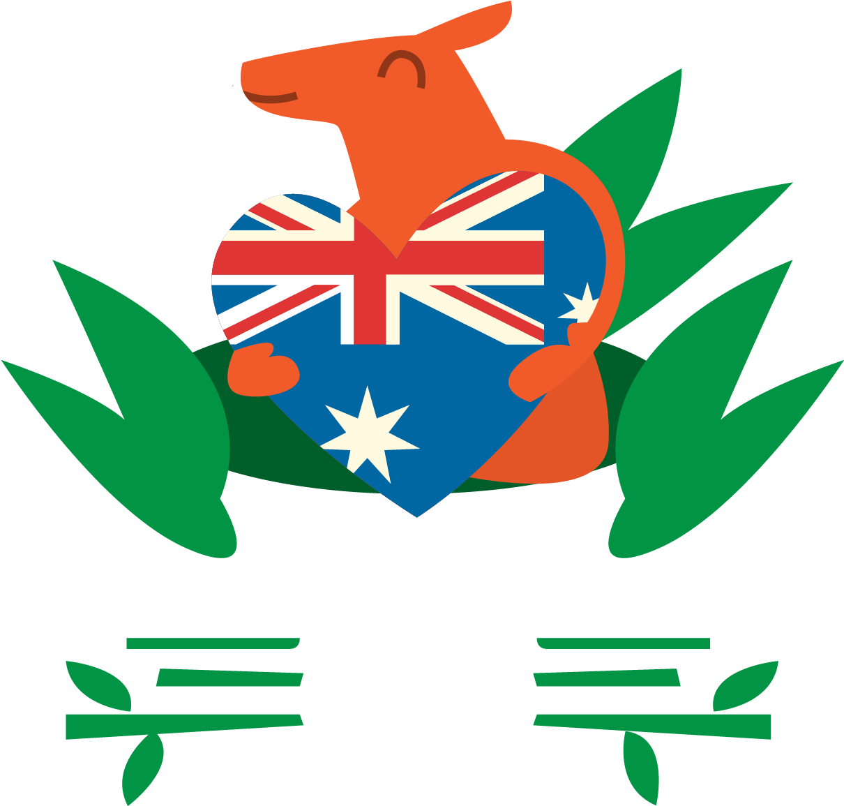 Australia Day Kangaroo Koala - Australia And New Zealand Flags (1880x1154)